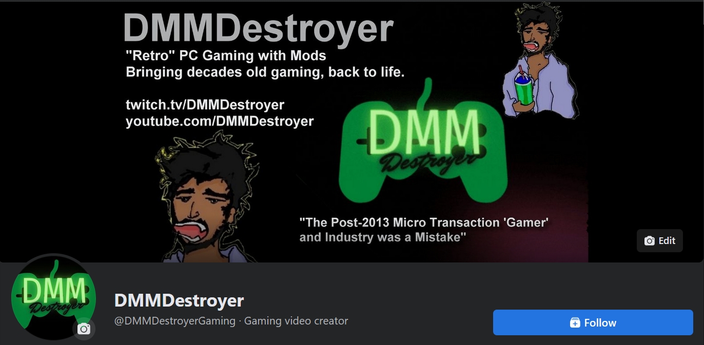 DMMDestroyer Facebook Page Preview